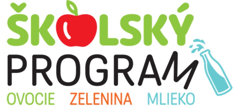 Logo Školský program – ovocie, zelenina, mlieko, do ktorého je zapojená škôlka Zdravé dieťa Košice